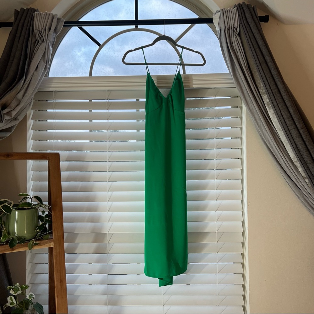 A New Day - Cut Out Maxi Slip Dress - Green - M - Picture 4 of 7